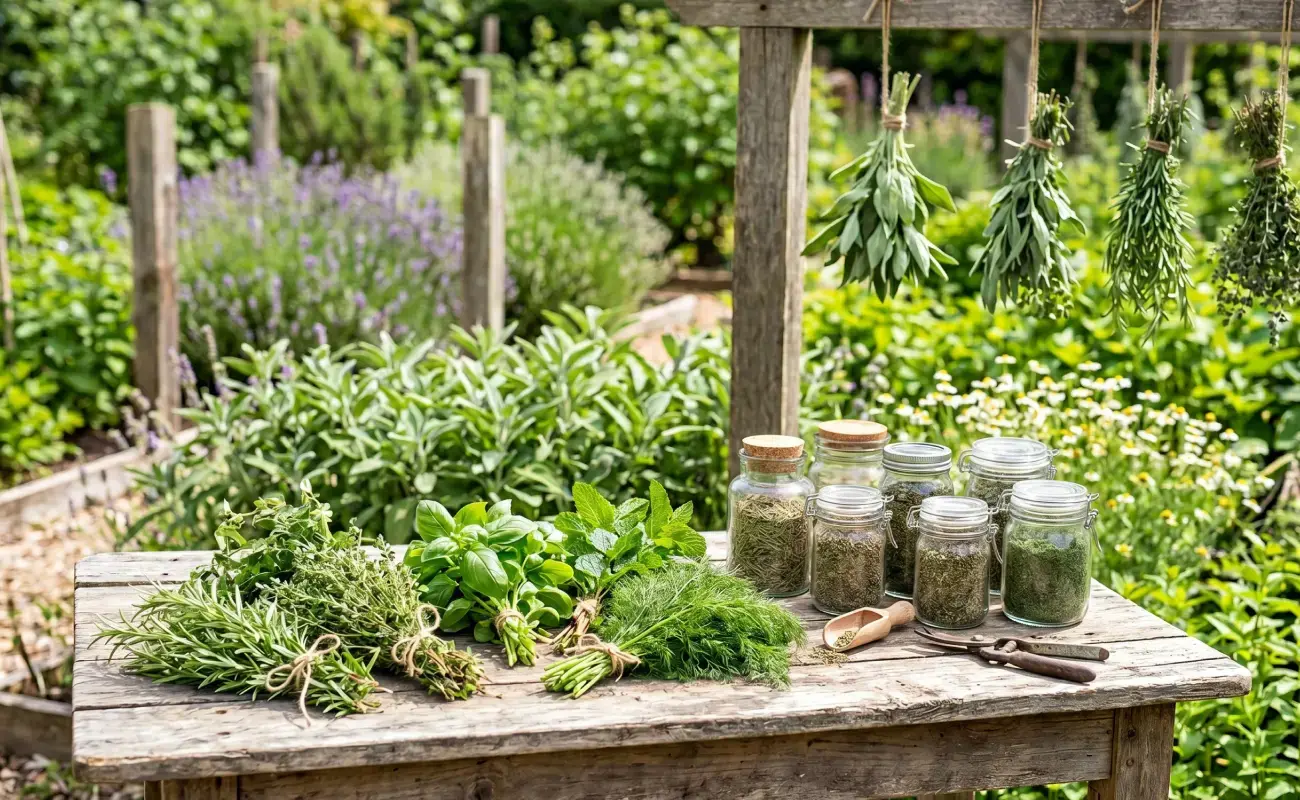 How to Dry & Store Garden Herbs